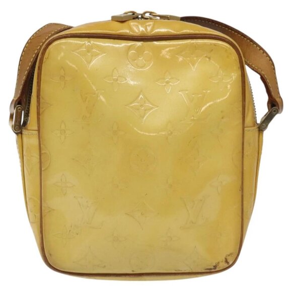 LOUIS VUITTON Monogram Vernis Wooster Shoulder Bag Yellow - Picture 3 of 15